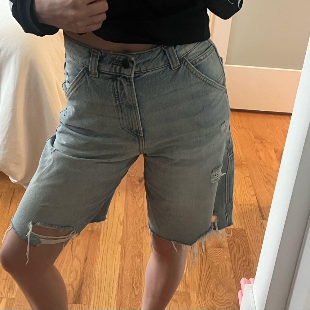 Zara Light Blue Denim Jean Shorts